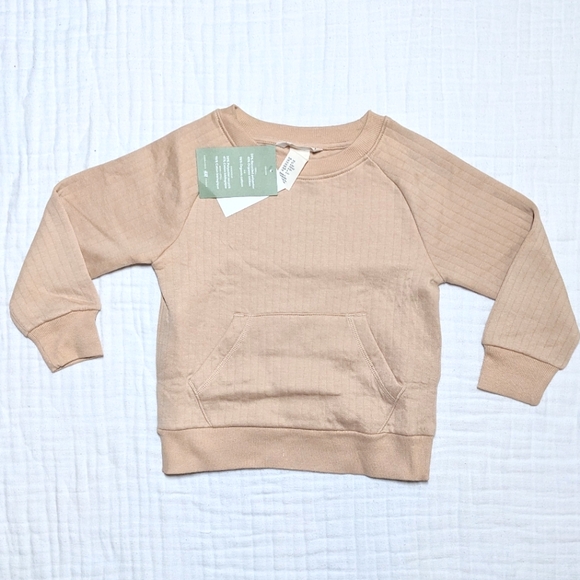 H&M Boys Quilted Matching Set Sweatshirt Sweatpants Jogger Kids 5T Neutral NEW - Picture 7 of 13